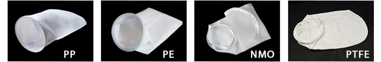 El filtro industrial de encargo pega el bolso de filtro líquido PE PP PTFE de la filtración de nylon del agua del monofilamento