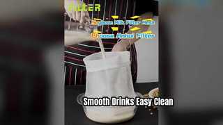Leche de soja, bolsa de filtro de jugo