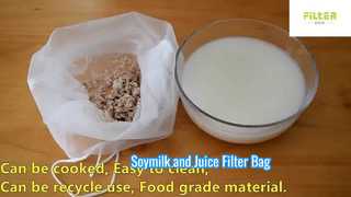 Bolsa de filtro de leche de soja y jugo