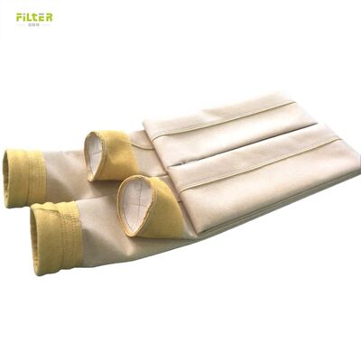 calidad  Polyester P84 Filter Bag Featuring Singeing Calendering and PTFE Dipping Treatment for Enhanced Durability and Filtration Performance fábrica