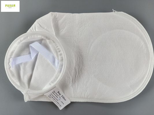PTFE PP riegan el bolso de filtro 100 micrones con el anillo plástico