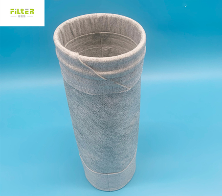 bolso de filtro estático anti del poliéster del disco de la ronda 550gsm para la planta del cemento