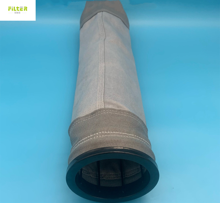 Álcali de alta temperatura abultado del bolso de filtro de membrana de la fibra de vidrio PTFE del hilado libre