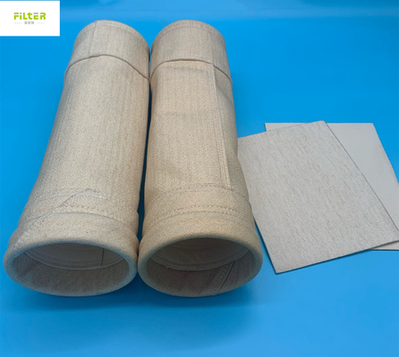 La aguja redonda de la fibra del SID Aramid sentía el bolso de filtro de Nomex 450gsm - 550gsm
