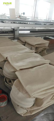 Bolso de filtro industrial de encargo de 550GSM Nomex Aramid con el alambre de los SS