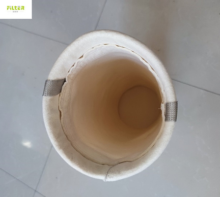 Mangas del filtro de 500GSM Aramid Nomex con SS Ring And High Temperature Glue