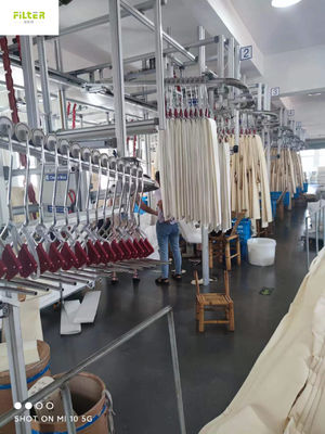 Bolso de alta temperatura de la tela filtrante del polvo de Nomex Aramid para el polvo del carbón de leña