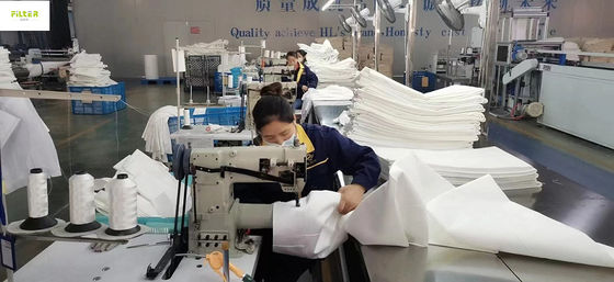 Bolso de filtro plano redondo de la fibra de vidrio de Nomex PP P84 PTFE PPS para el colector de polvo