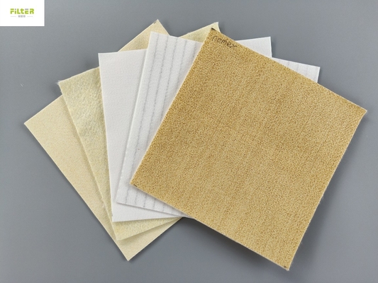 El filtro del colector de polvo de la fibra de vidrio PTFE de Nomex Aramid pega 450GSM - 550GSM
