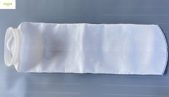 Bolsa de filtro de líquido PP de 10 micras para acuario con anillo de plástico de 7"X32"