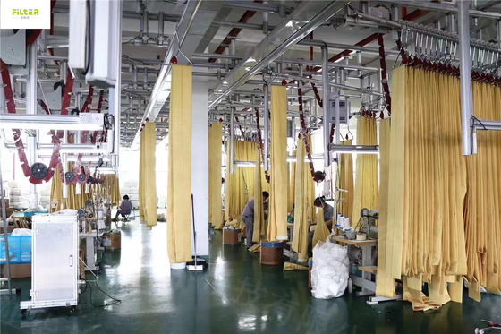 Calcetines des alta temperatura del filtro del Polyimide P84 para el filtro industrial del polvo