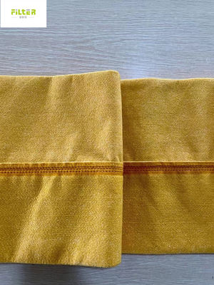 Bolsos de filtro no tejidos des alta temperatura del polvo de P84 PPS para la filtración del gas de humo del horno de cemento