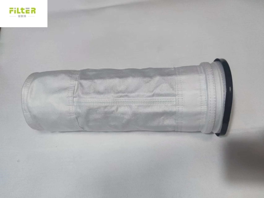 Bolso de filtro de 750gsm PTFE y jaula des alta temperatura del filtro SS304
