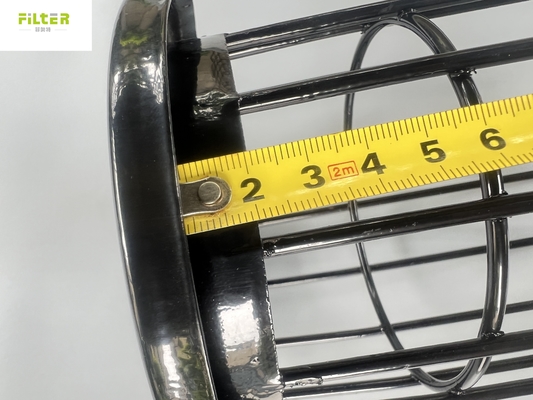 Jaula del bolso de filtro del alambre de acero SS304 para el colector de polvo de la industria
