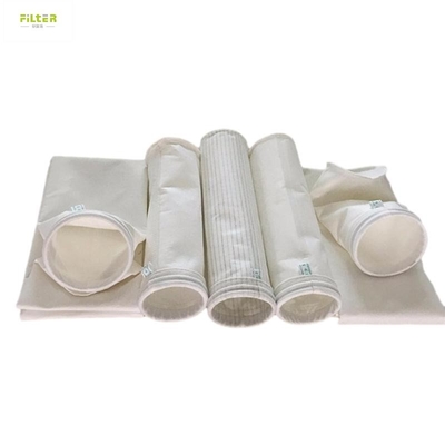 Meta Aramid / Nomex Bolsa de filtro para el colector de polvo de la planta de asfalto Alta resistencia a la tracción