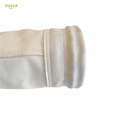 Bolsa de filtro de fieltro con aguja de fibra de vidrio para filtración y recolección de polvo en hornos de cal