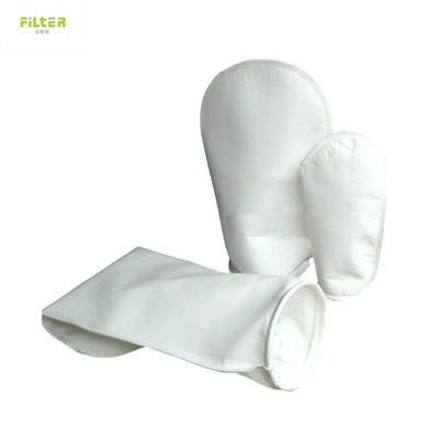 Bolsa de filtro de líquido de nylon PE con anillo de plástico superior y fondo en forma de V