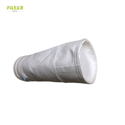 Refuerzo 100mm 450GSM~550GSM Filtro Medio Bolsa de filtro de poliéster para la planta de acero