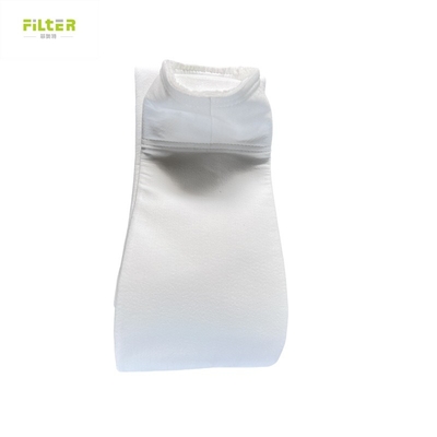 Bolsa de filtro de anillo de acero de poliéster con aguja de feltro personalizada 550GSM para filtro de aire