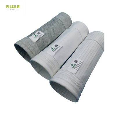 Recolector de polvo industrial 550GSM Bolsa de filtro antiestático de poliéster de fibra de micrón
