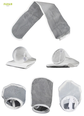 Bolsa de filtro de líquido industrial resistente a productos químicos Polyester de nylon y opciones de polipropileno para aplicaciones de alta temperatura