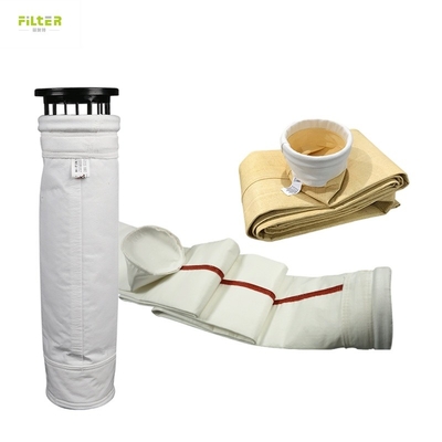 Bolsa de filtro para filtro de aire con colector de polvo de PTFE de fibra de vidrio de alta temperatura