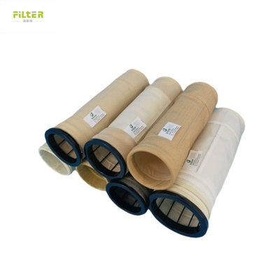 Uso del filtro de aire Nomex Polyester PPS PTFE Bolsa de filtro de fibra de vidrio para planta de mezcla de asfalto
