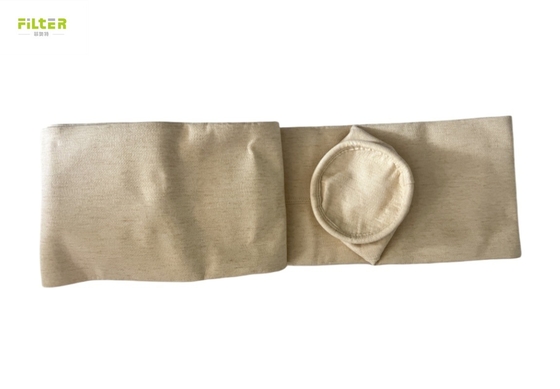 550gm Bolsa de filtro industrial Nomex Aramid Colector de polvo Bolsa de filtro de cemento