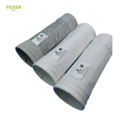 550gm Bolsa de filtro industrial Nomex Aramid Colector de polvo Bolsa de filtro de cemento