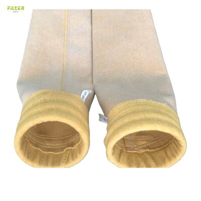 Bolsa de filtro PTFE de grado industrial PPS P84 con tratamiento de calendarización de ensamblaje y de sumersión de PTFE para la filtración de polvo en varias plantas