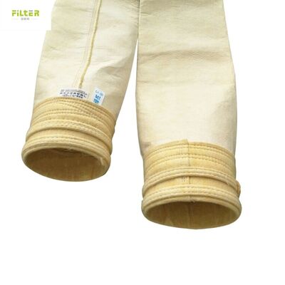 Bolsas de filtro para mangas de colector de polvo resistentes a altas temperaturas hechas con 100% fibra de vidrio para colectores de polvo de plantas de asfalto