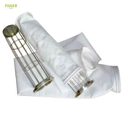 Bolsa de filtro industrial de PTFE con recubrimiento repelente del agua y del aceite y alta resistencia a la tracción para aplicaciones de combustión