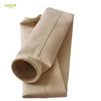 Bolsas de polvo Nomex PTFE Fiberglass P84 resistentes al calor para calderas industriales
