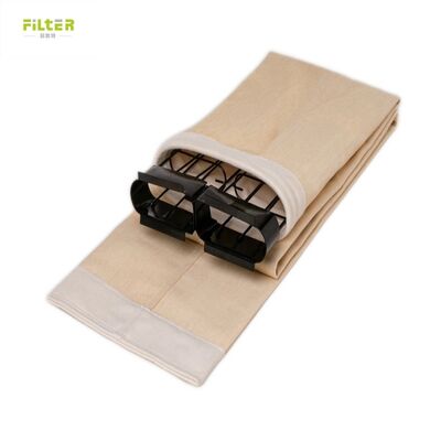 Bolsa de filtro de aramida PTFE poliéster PPS para filtración de gases de combustión