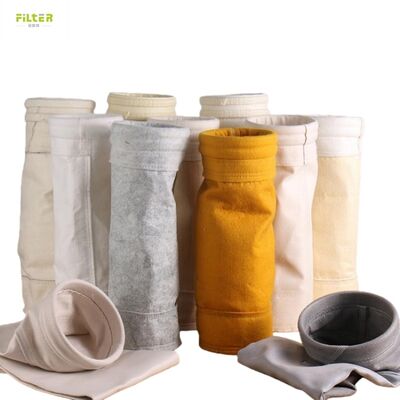Bolsas de filtro de fieltro perforado con aguja de PTFE para calderas industriales