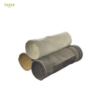 Bolsa de bolsas de filtro de fibra de vidrio de poliéster aramida PTFE PPS para plantas de cemento