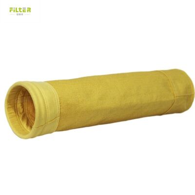 Larga vida P84 Poliéster de aramida PPS Bolsa de filtro PTFE para planta de acero