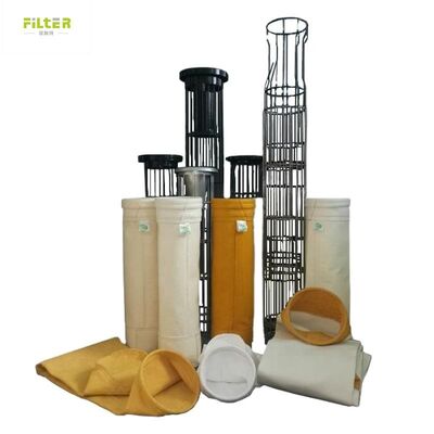 Larga vida P84 Poliéster de aramida PPS Bolsa de filtro PTFE para planta de acero