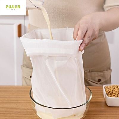 Bolsa de filtro de leche de soja de malla fina reutilizable de grado alimenticio