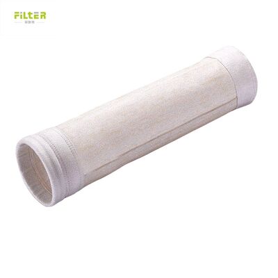 Bolsa de filtro de poliéster industrial con feltro perforado con aguja y fondo reforzado para el rendimiento en sistemas de recolección de polvo
