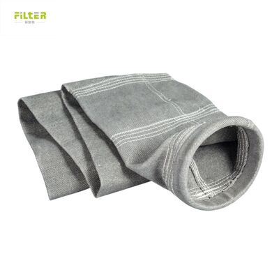 Bolsa de filtro de poliéster industrial con feltro perforado con aguja y fondo reforzado para el rendimiento en sistemas de recolección de polvo
