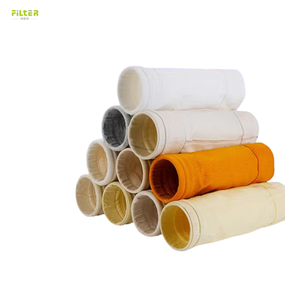 Bolsa de filtro de aramida industrial con filtro perforado con aguja y fondo reforzado para una mayor eficiencia en la recolección de polvo