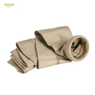 Bolsa de filtro de aramida industrial con filtro perforado con aguja y fondo reforzado para una mayor eficiencia en la recolección de polvo