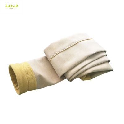 Bolsas de filtro duraderas para colector de polvo, fieltro de poliéster perforado con aguja y parte inferior reforzada para aplicaciones industriales de recolección de polvo