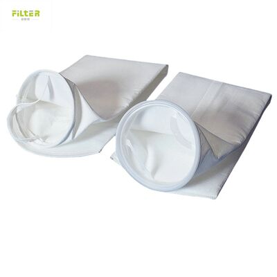 Bolsas de filtro duraderas para colector de polvo, fieltro de poliéster perforado con aguja y parte inferior reforzada para aplicaciones industriales de recolección de polvo