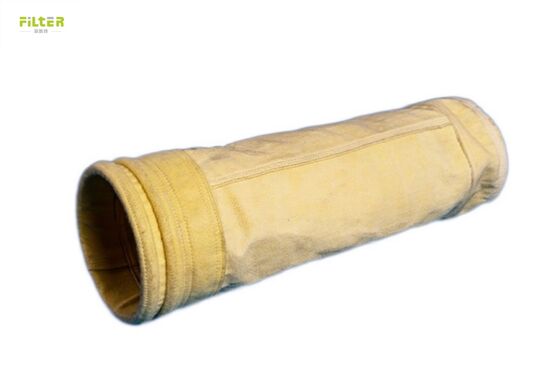 Bolsas de filtro duraderas para colector de polvo, fieltro de poliéster perforado con aguja y parte inferior reforzada para aplicaciones industriales de recolección de polvo