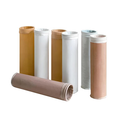 Durable Fiberglass Filter Bag Needle Punched Polyester Felt Reinforced Bottom Suitable for Industrial Dust Collection Applications