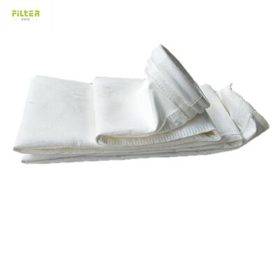 Bolsas de filtro de fieltro duradero de poliéster perforado con aguja con fondo reforzado para sistemas industriales de recogida y filtración de polvo