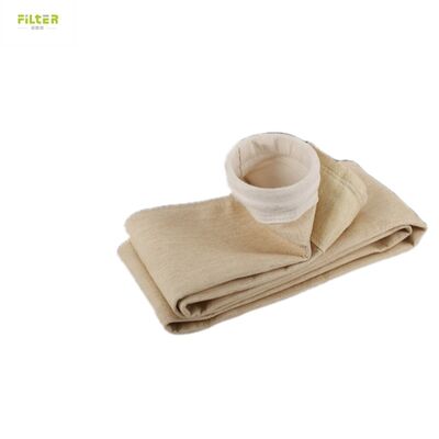 Bolsas de filtro P84 personalizables producidas con tela de filtro P84 GSM 550 para diversos sistemas de recolección de polvo industrial