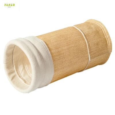 Bolsa de filtro de aramida Nomex PPS poliéster PTFE de alta temperatura para la industria química